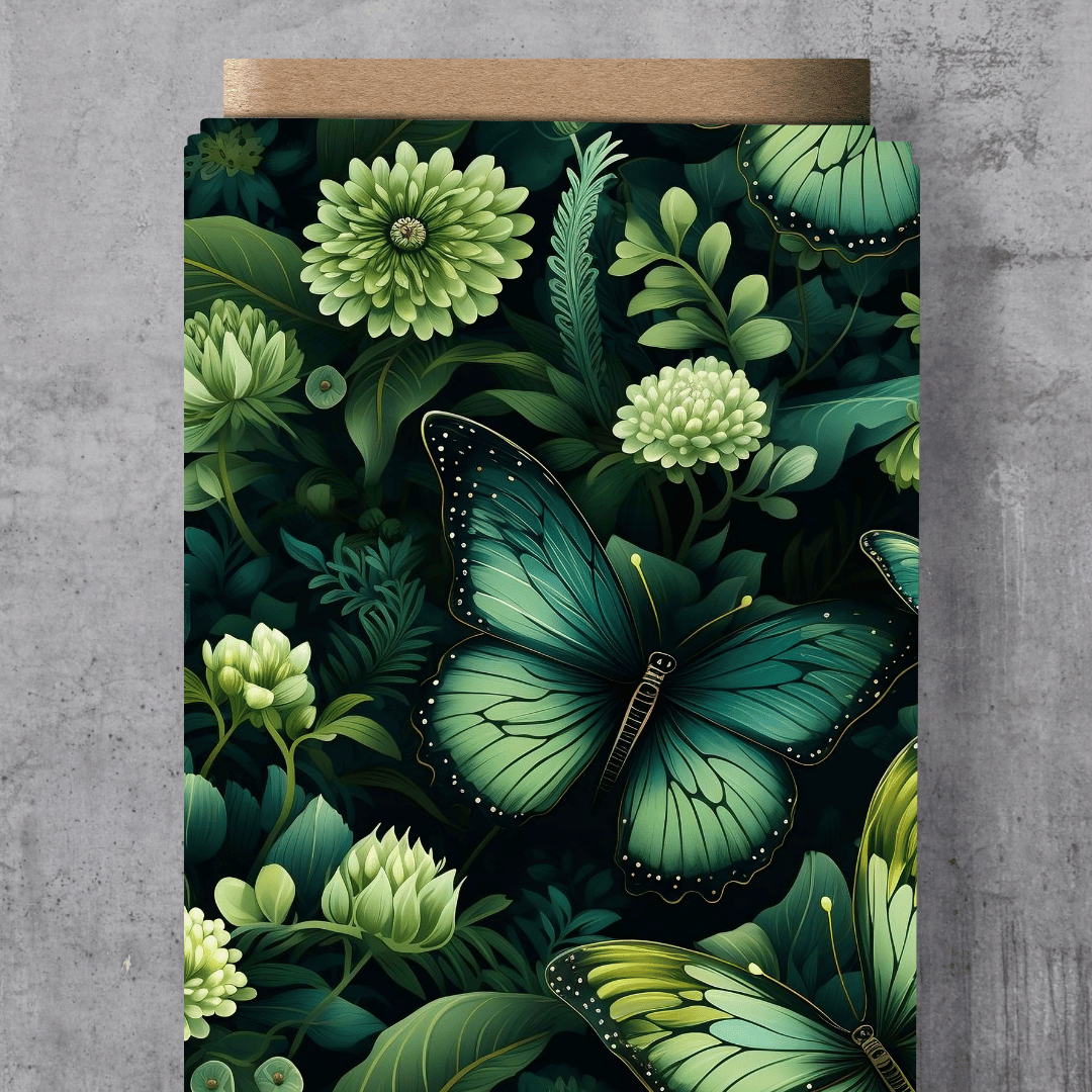 VORORDER - Eigendesign - Green Butterflies