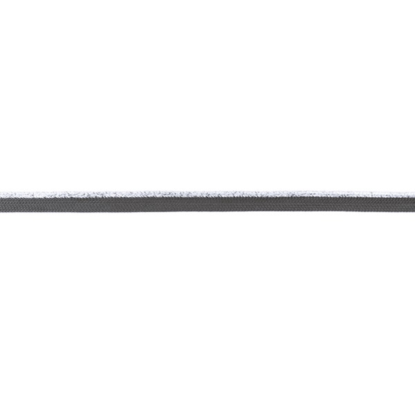 Hochwertiges Paspelband mit Lurex in Grau und Silber, 10mm Breite, glitzernde Paspel für moderne Kissen, Kleidung und dekorative Nähte.