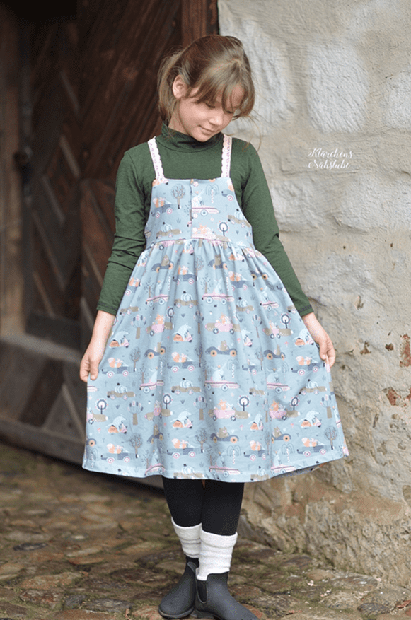 Eigenproduktion - Jersey Stoff - Baumwolljersey - Waldfahrt Stoffrest 170cm