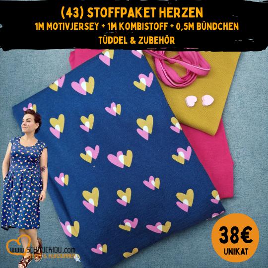 Stoffpaket - UNIKAT - Herzen