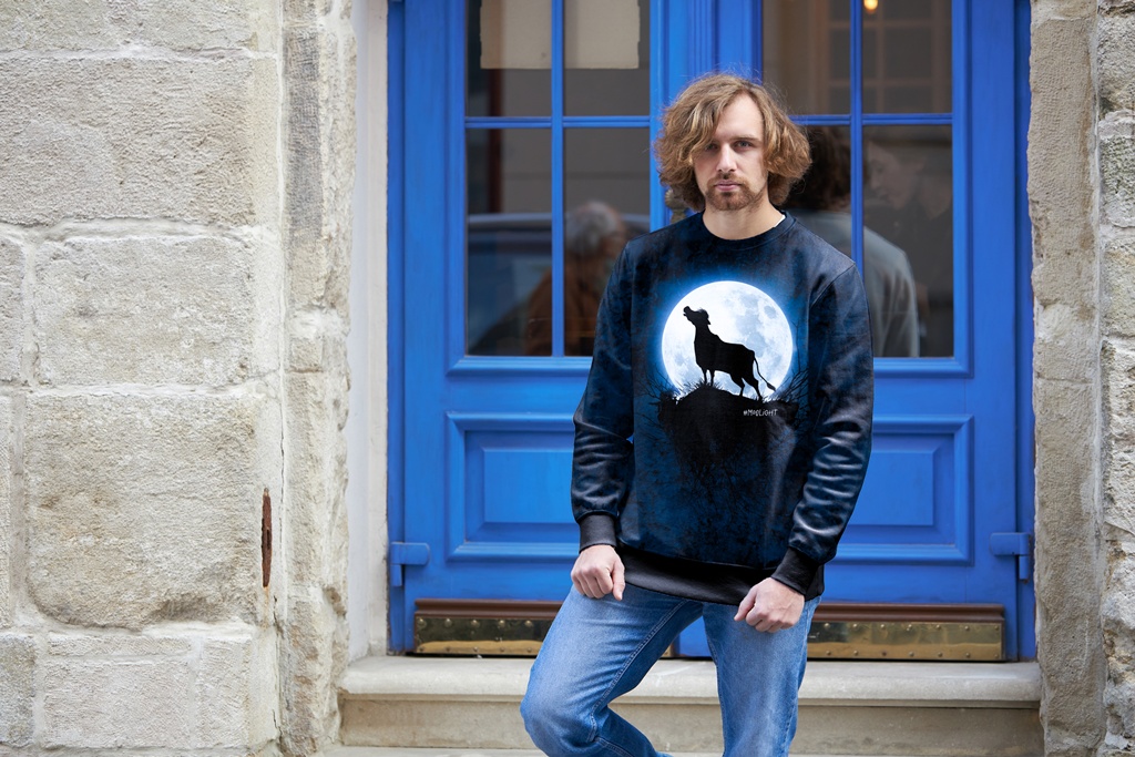 Panel - French Terry - Swafing - Thorsten Berger - Cheeky Animals 2.0 - Moolight