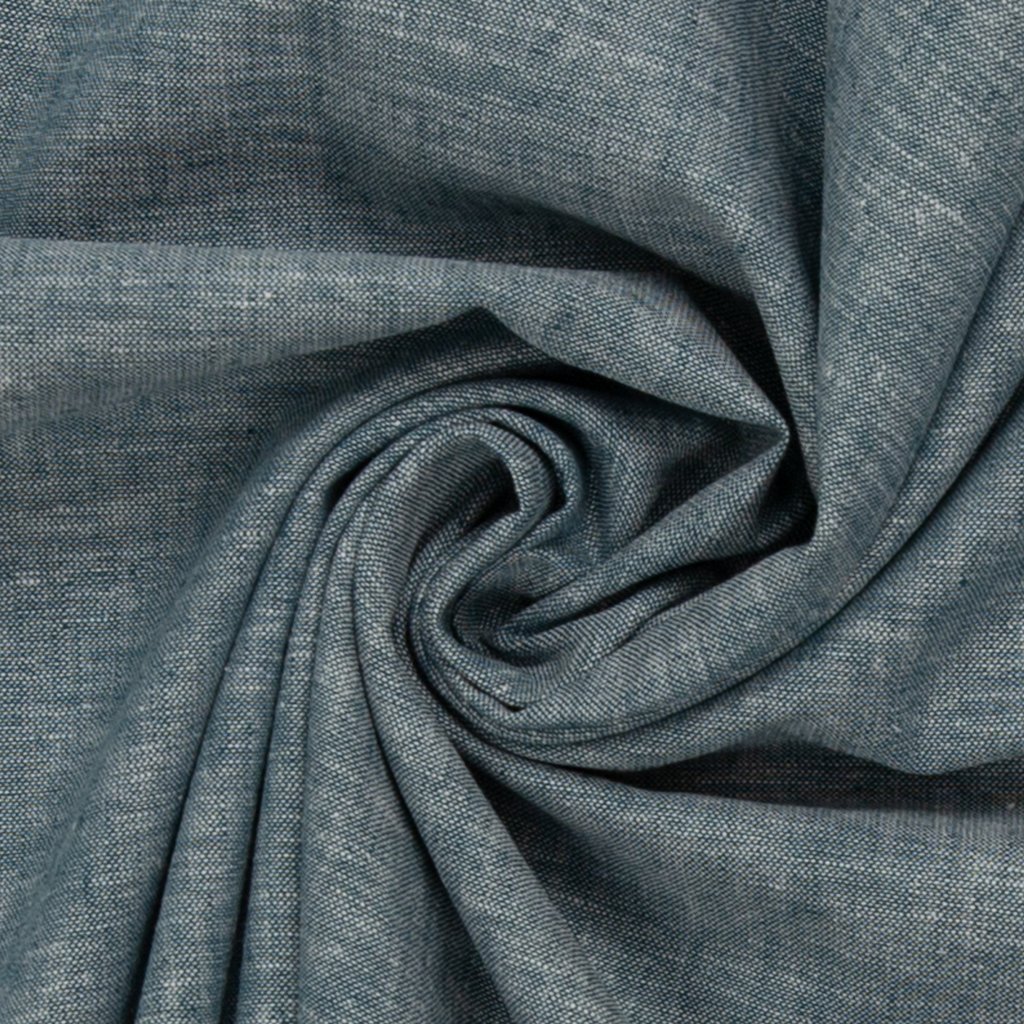 Leinen - Leinen Stoff - Swafing - Paul - Petrol Melange