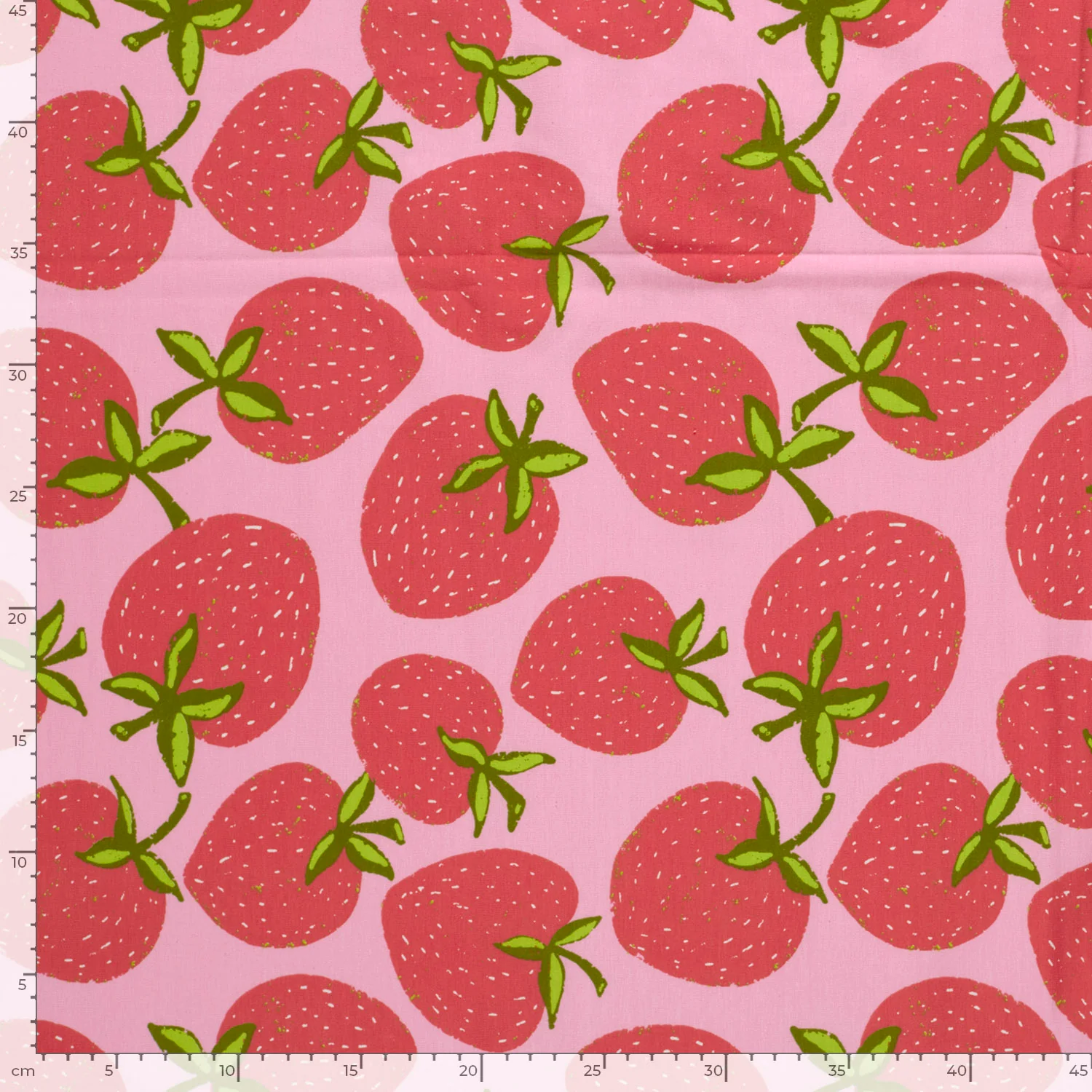  Motivjersey - Digitaldruck - Erdbeeren