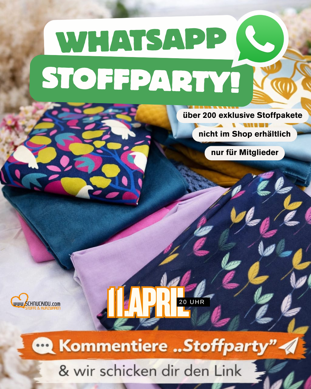 WHATSAPP STOFFPARTY: DEIN EXKLUSIVER VIP-ZUGANG!📱🎉