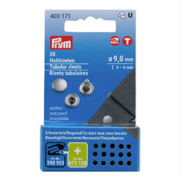 PRYM - PRYM  VARIO Creative Tool - Hohlnieten 4-6mm - 20 Stück - Silber