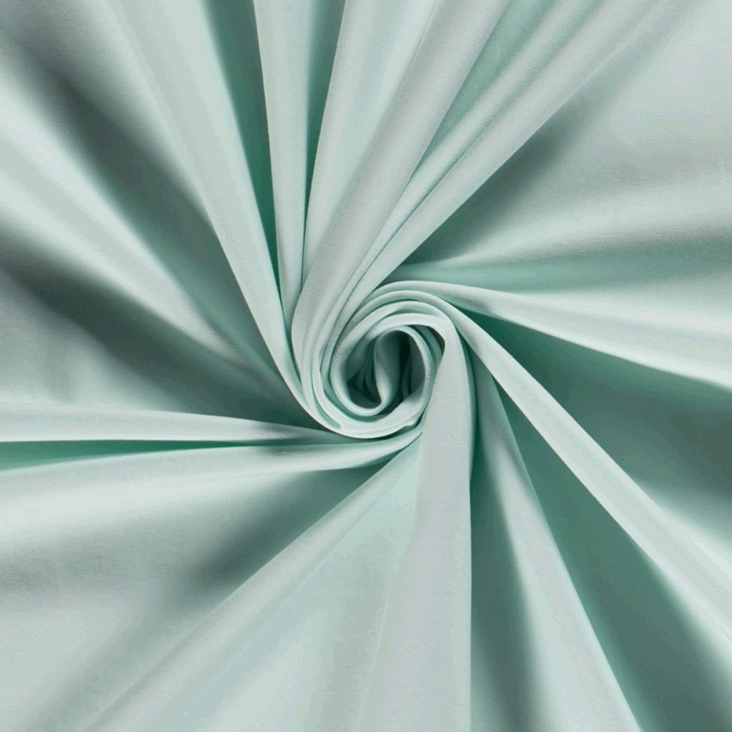 Frischer Uni Jersey Stoff Eisminze – hochwertiger Baumwolljersey Mandy von Schnuckidu