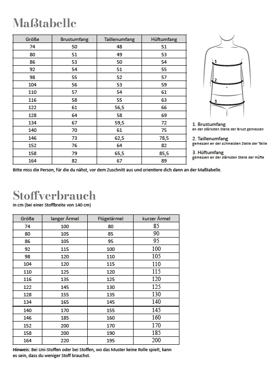 Papierschnittmuster Fadenkäfer - Kleid Holly Kinder