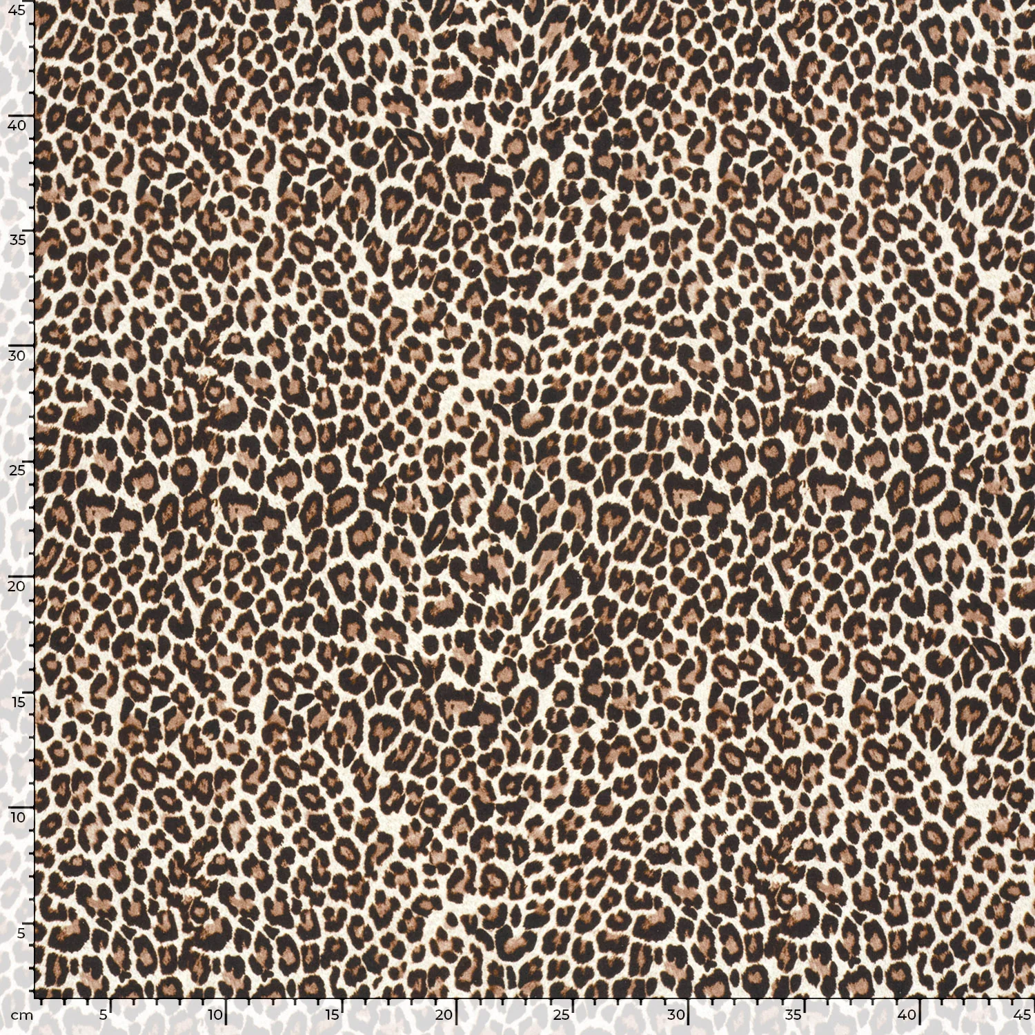 French Terry - Sommersweat - Leoprint Beige