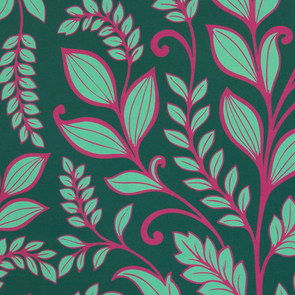 Swafing Canvas Simply Sunshine by lillesol & pelle, florales Muster mit Blumen in Mint, Pink und Smaragd, 100% Baumwolle, robuster Taschenstoff, Vorbestellung Juni 2026