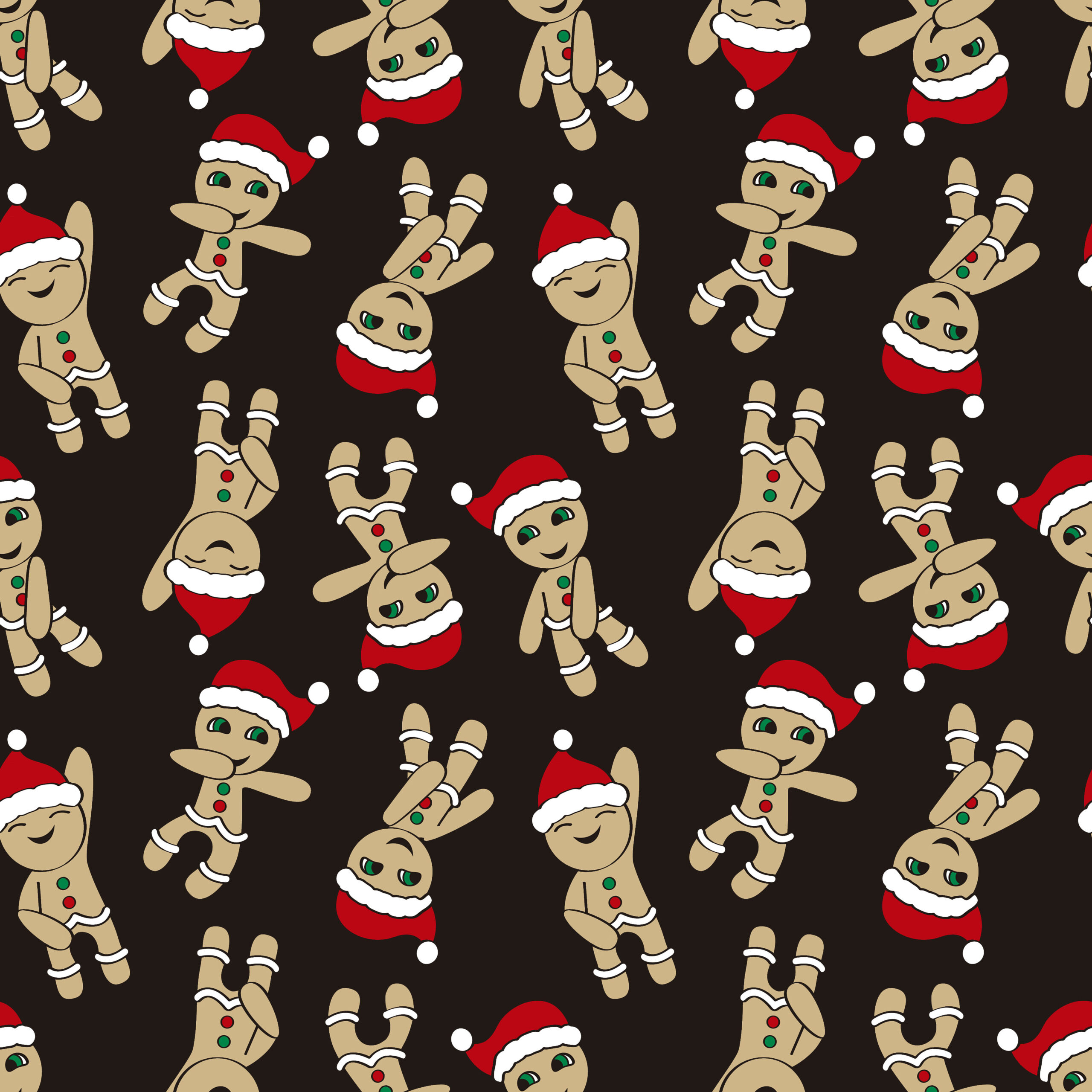 Webware - Baumwollstoff - Weihnachten - Lebkuchenmänner