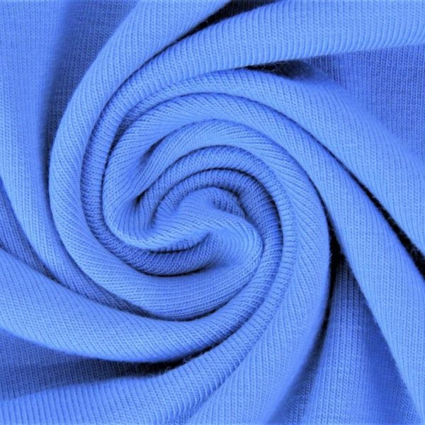 Baumwolljersey - Jersey Stoff Uni - Blau