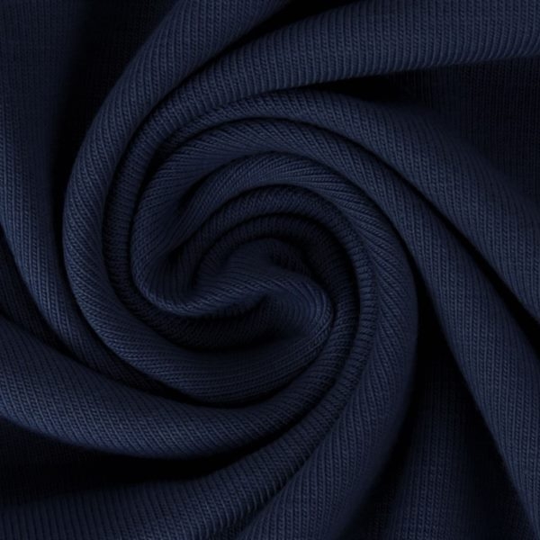Baumwolljersey - Jersey Stoff Uni - Dunkelnavy Baumwolljersey - Jersey Stoff Uni - Dunkelnavy