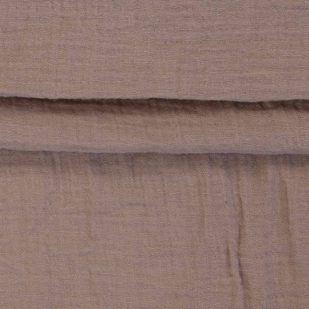 Hochwertiger Musselin Stoff in Blush, weiches Double Gauze aus 100% Baumwolle, leichter Mullstoff für Babykleidung und Accessoires, 125g/m², blickdicht und atmungsaktiv