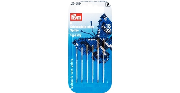 Prym-Sticknadeln ohne Spitze ST 18-22 mm silberfarbig/goldfarbig