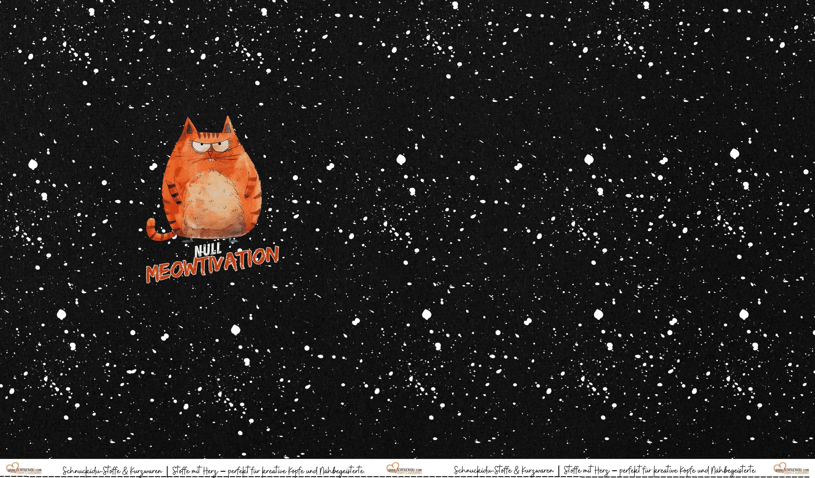 VORORDER - Panel Eigendesign  - French Terry - ca. 82x145cm - Meowtivation