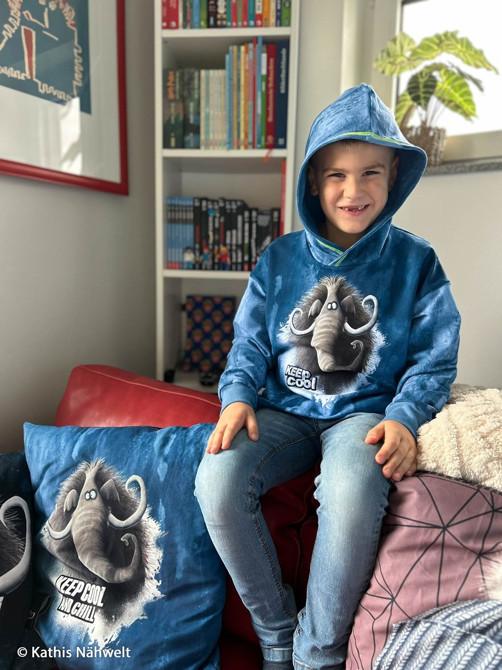 Vororder - Panel - Sweat - On the Rocks by Thorsten Berger - Mammut Jeansblau - 85cm