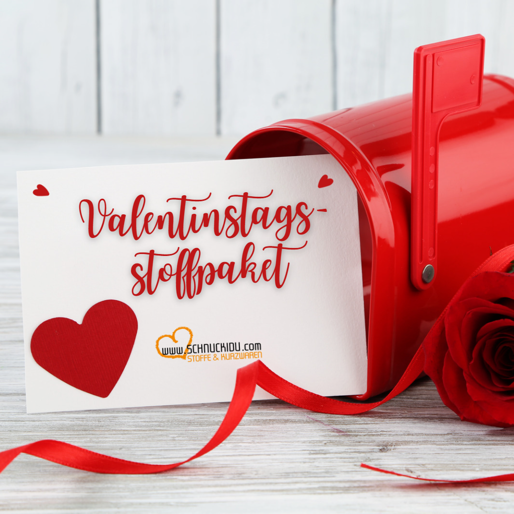 Stoffpaket - Überraschungspaket für Damen - Stoffe & Tüddel - Valentinstag XXL
