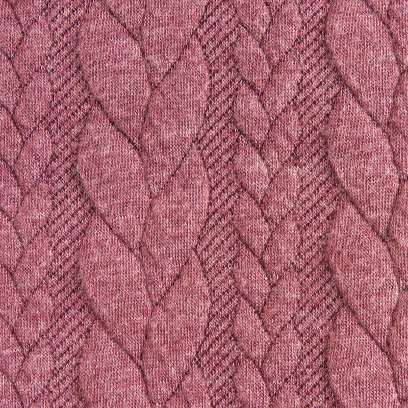Jacquardjersey - Edles Zopfmuster - Traube