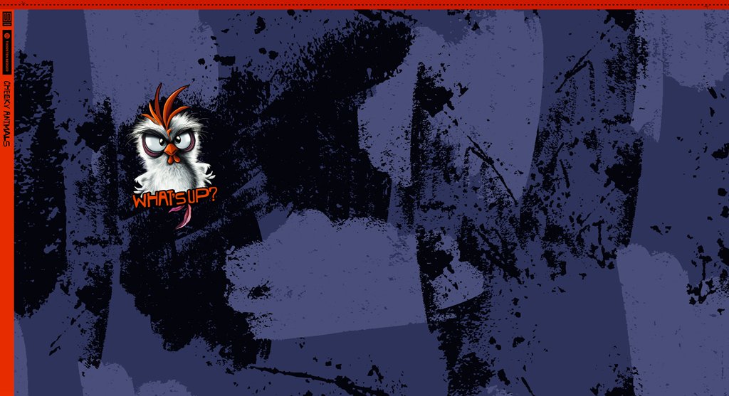 VORORDER - French Terry - Swafing - Thorsten Berger - Panel - Cheeky Animals - 80x150cm - Chickeria WhatsUp