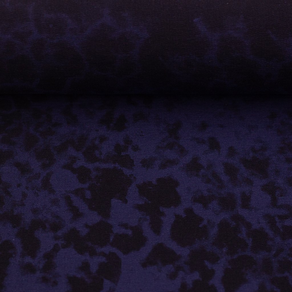 Hochwertiger French Terry Meterware in Petrol Melange – passend zur Thorsten Berger Deep Water Kollektion 2026, 95% Baumwolle, 5% Elasthan, Öko-Tex Standard 100