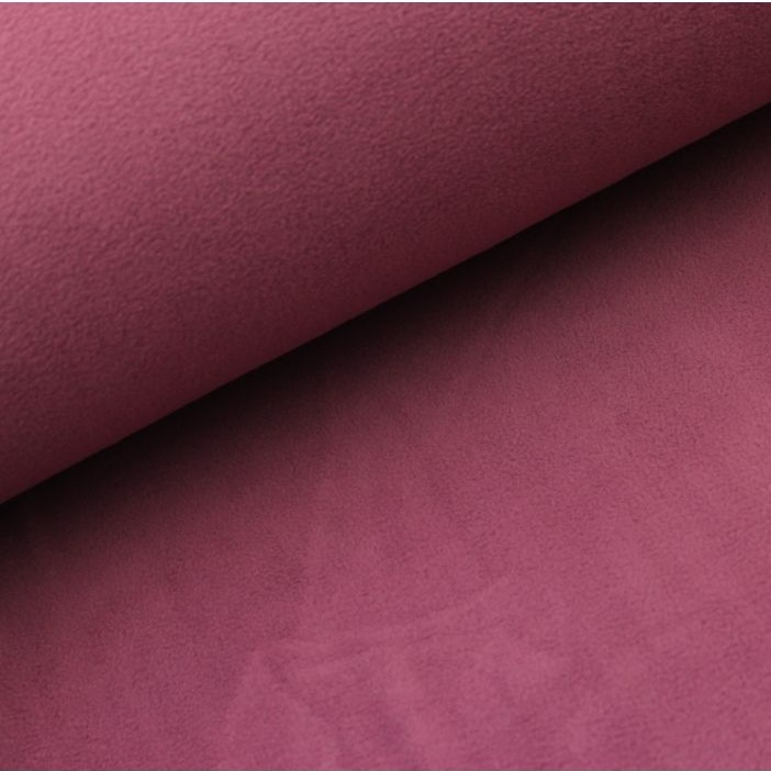 Kuschelweicher Polarfleece Uni in Altrosa, wärmender Unistoff für Decken, Jacken, Pullover, Mützen und als warmes Innenfutter
