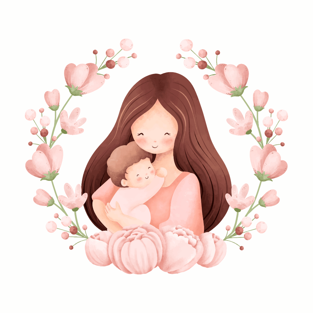 Bügelbild - Plott - Mama Baby - 11,2cm x 10cm