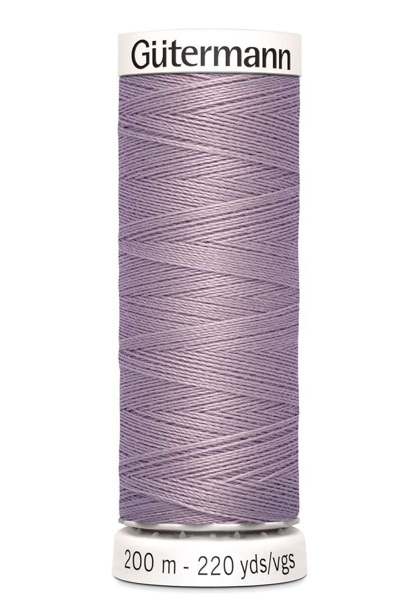 Gütermann Allesnäher 200 Meter in Zartlila (125) – Hochwertiges Premium-Nähgarn aus 100% Polyester für alle Stoffe. Fliederfarbenes Nähgarn, reißfest und farbecht.