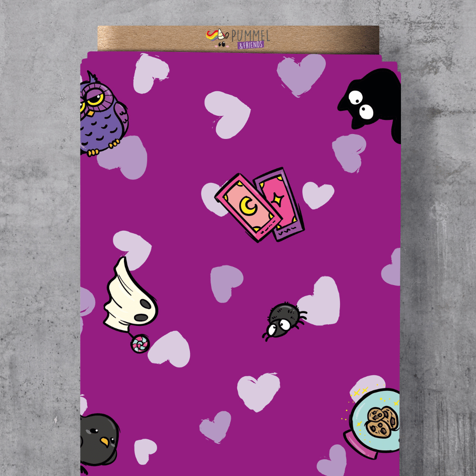VORORDER - Lizenz Pummeleinhorn - Spooky Herzchen - Violett