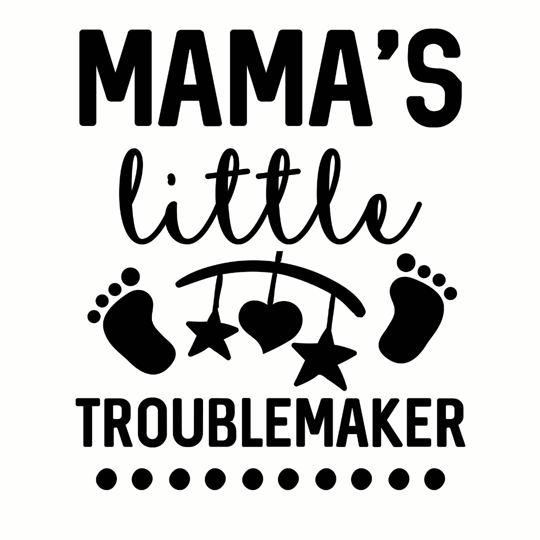 Bügelbild - Plott - Mama Baby - 11,2cm x 10cm