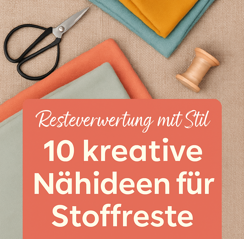 🧵 Resteverwertung mit Stil – 10 kreative Nähideen für Stoffreste