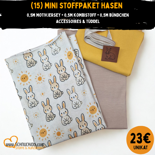 Stoffpaket - UNIKAT - Mini Hasen