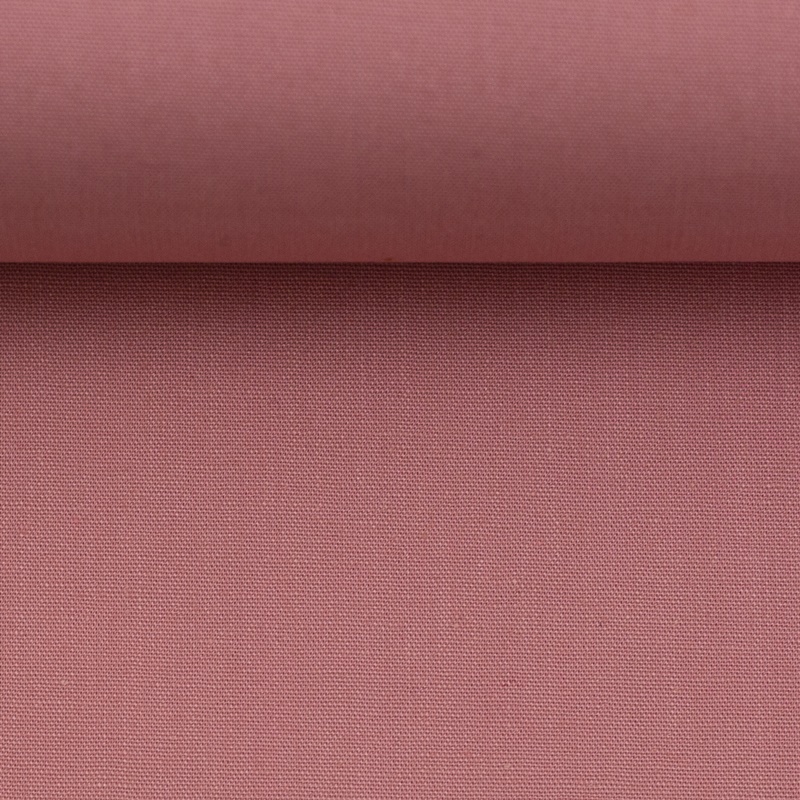 Uni Baumwollstoff Heide in Altrosa – dunklerer, gedeckter Rosaton