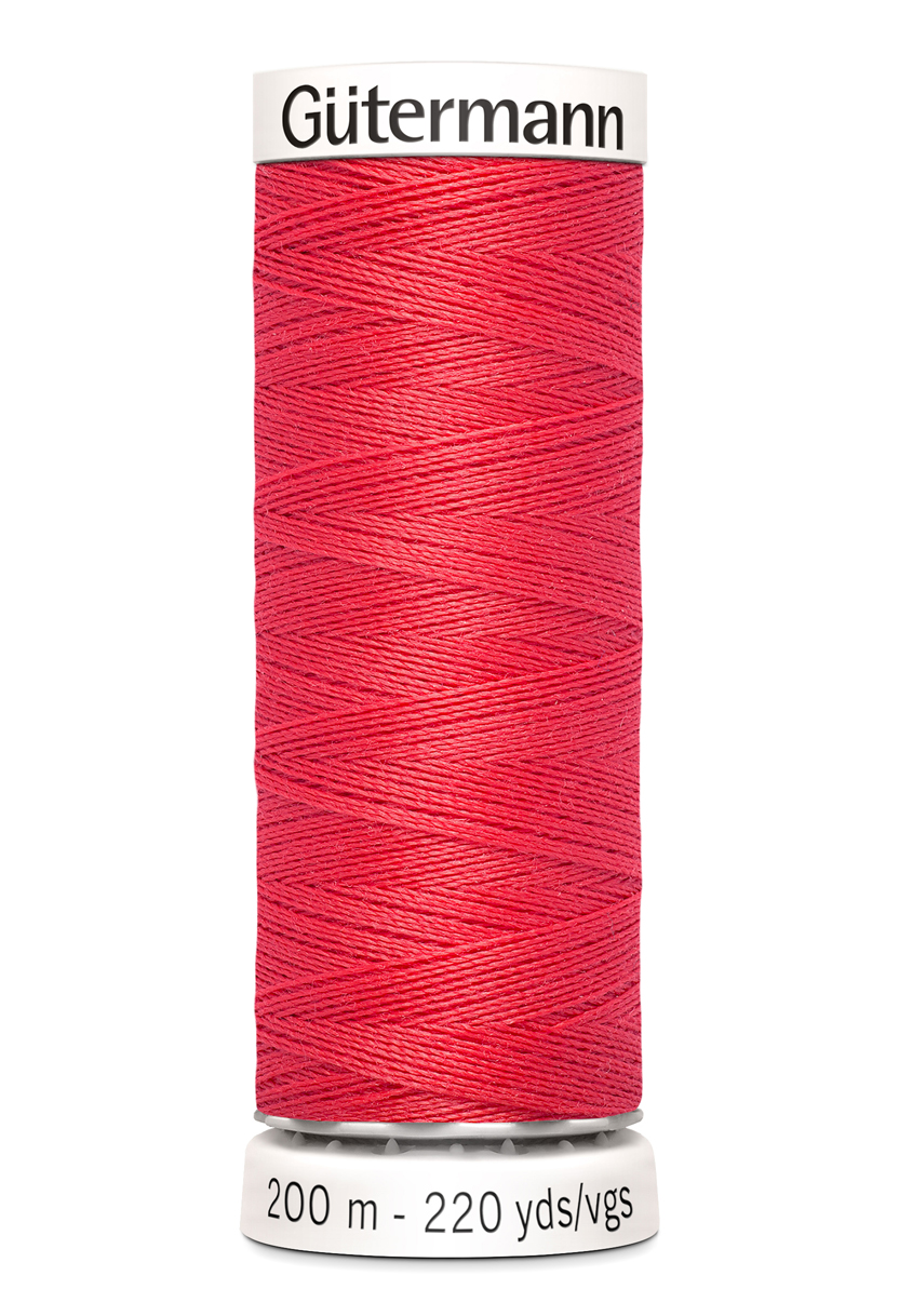 Gütermann Allesnäher 200 Meter in Melone (16) – Hochwertiges Premium-Nähgarn aus 100% Polyester für alle Stoffe. Melonfarbenes Nähgarn, reißfest und farbecht.