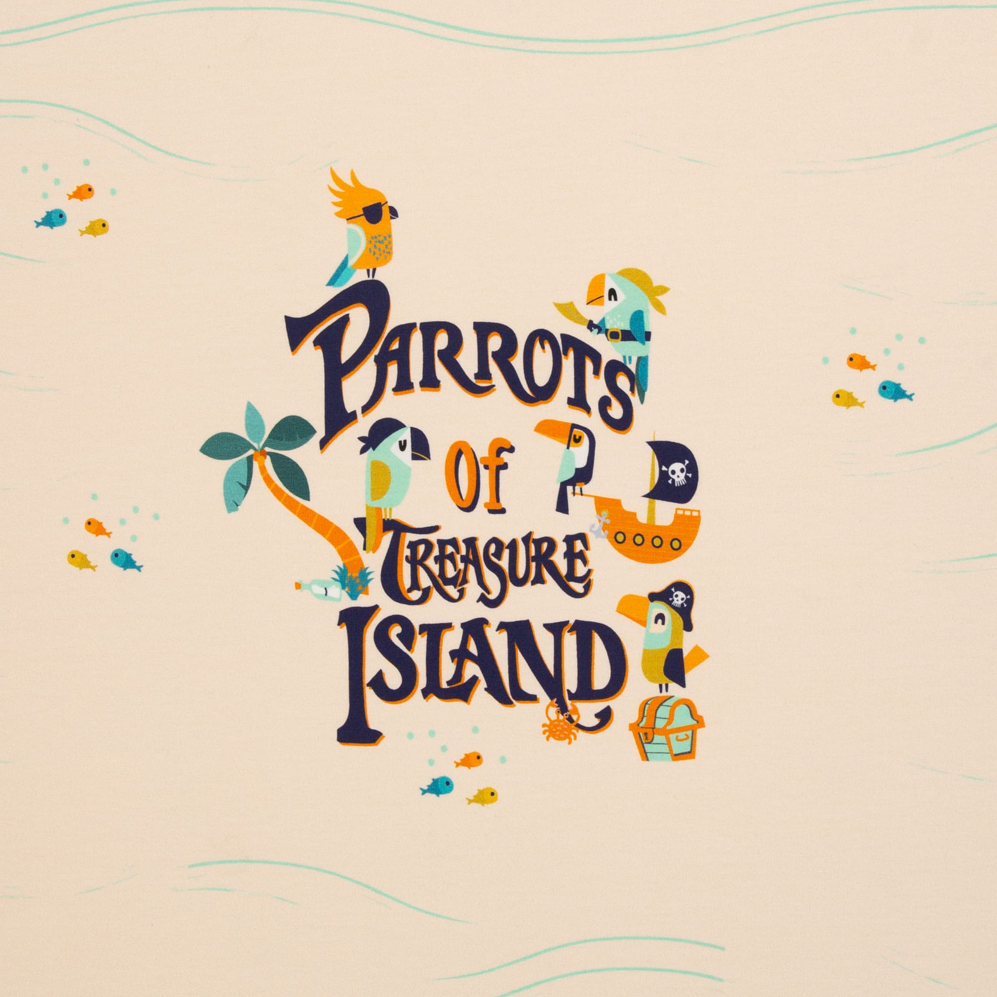 Farbenfrohes Baumwolljersey-Panel "Parrots" von Bienvenido Colorido für Swafing, Illustration eines prächtigen Papageis inmitten von exotischen Dschungelblättern, ca. 85cm x 150cm, 95% Baumwolle & 5% Elasthan, Öko-Tex Standard 100