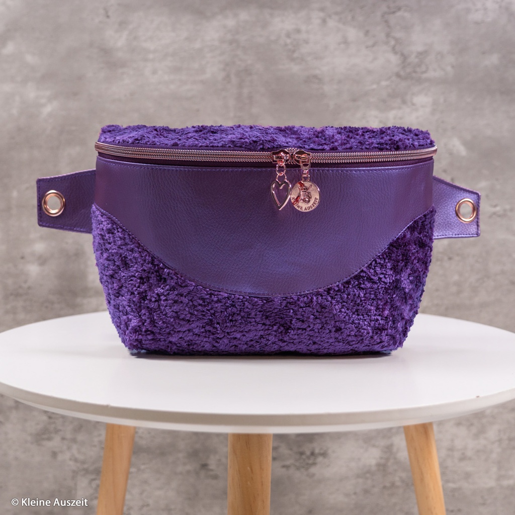 Kunstleder - Leder - Rex -  Metallic - Violett