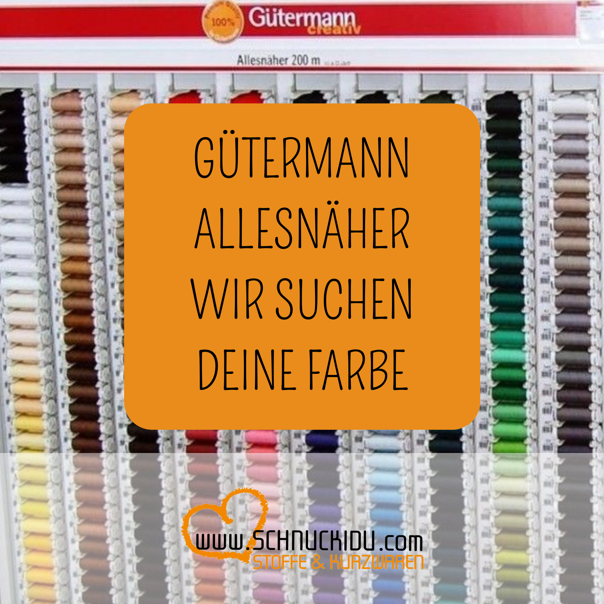 Gütermann Allesnäher 200 Meter - Wir suchen deine Farbe! Unser Service für DICH! Bitte nutze das Kommentarfeld im Warenkorb!