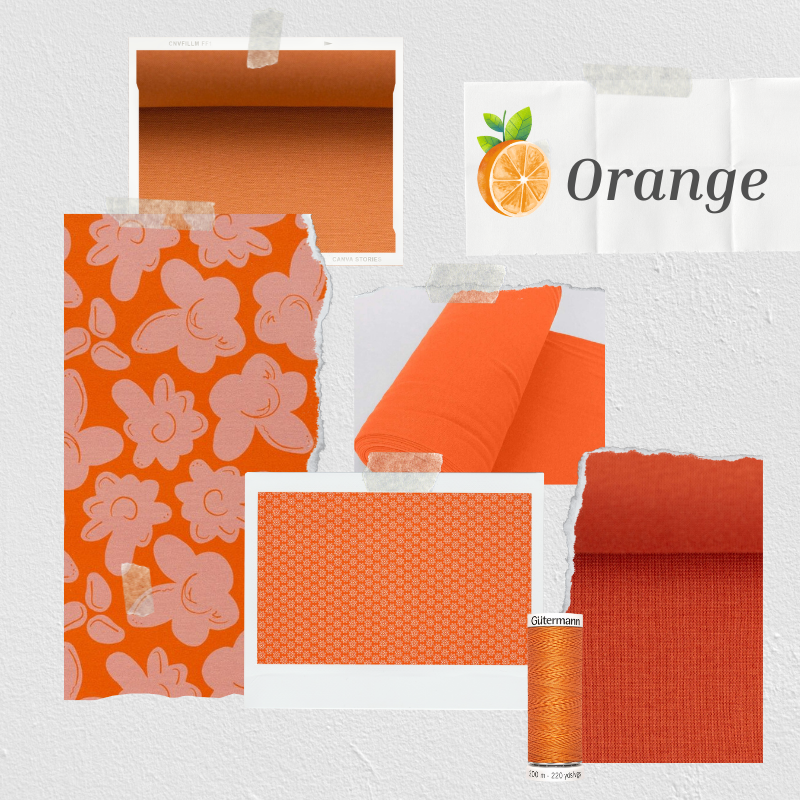 Stoffe und Kurzwaren in Orange - Inspiration - Farbwelten - Farbwelt Orange
