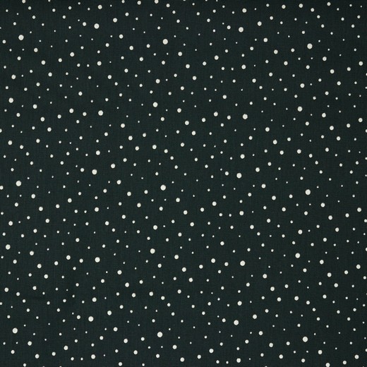 Webware - Baumwoll Stoff - Popeline - Glittderdots Schwarz