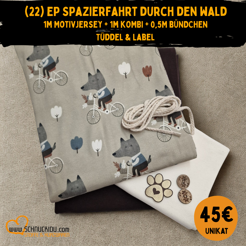 Stoffpaket - Unikat -  Stoffpaket Spazierfahrt