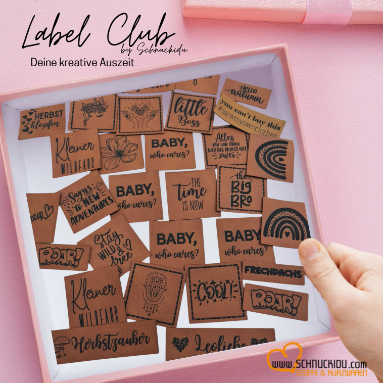 💌 Schnuckidu Label-Club – vegane Handmade Label (8–12 vegane Labels) | Versandkostenfrei | alle 8 Wochen
