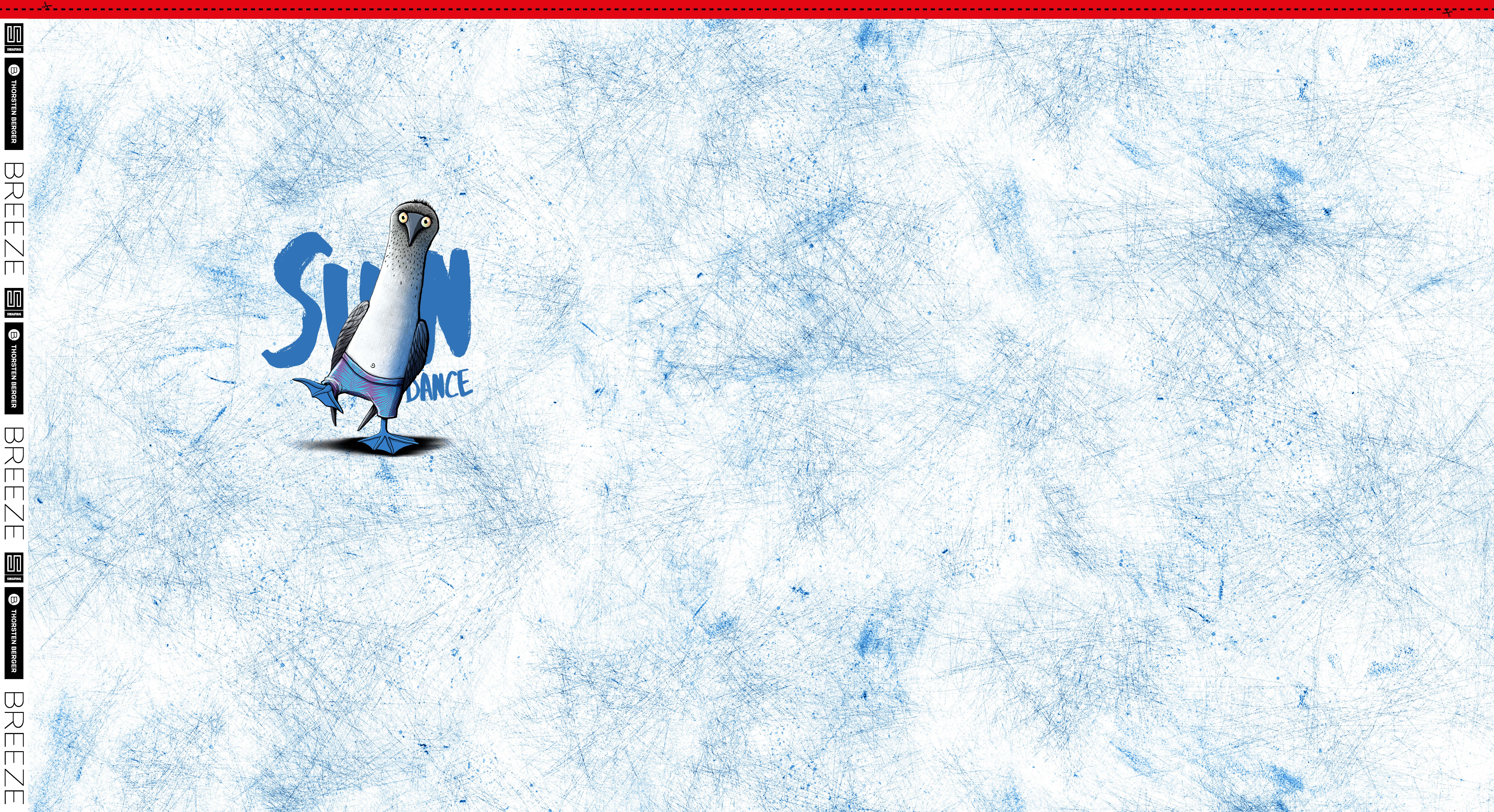 Jersey - Swafing - Panel - Breeze by Thorsten Berger -  90cm x 160cm - Blau