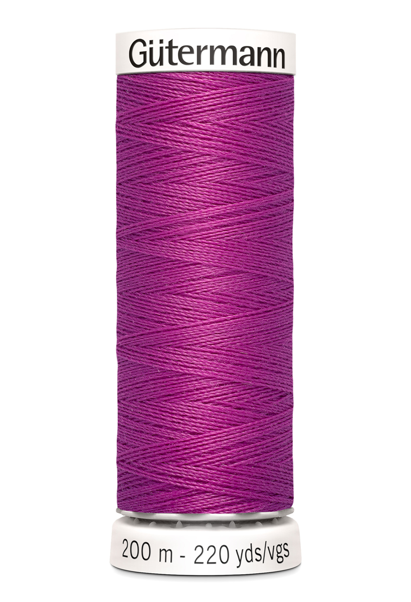Gütermann Allesnäher 200 Meter in Brombeere (321) – Hochwertiges Premium-Nähgarn aus 100% Polyester für alle Stoffe. Tiefbeeriger Allesnäher, reißfest und farbecht.