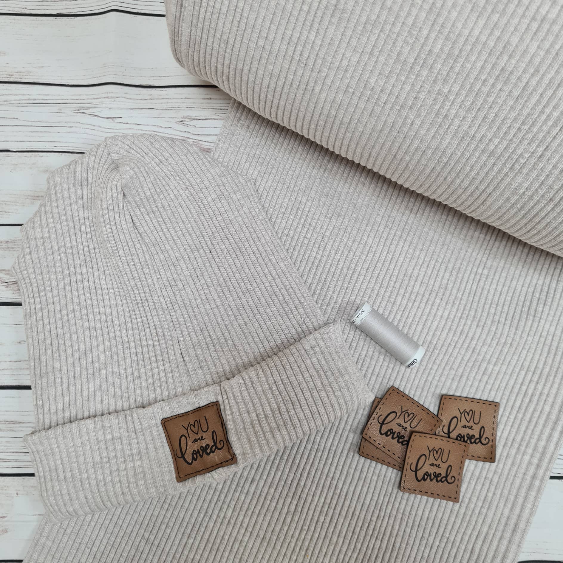 DIY Nähset - Stoffpaket - Schnuckidu Stoffpaket - Grobrippbündchen - Hipster Beanie - Farbwahl DIY Nähset - Stoffpaket - Schnuckidu Stoffpaket - Grobrippbündchen - Hipster Beanie - Farbwahl