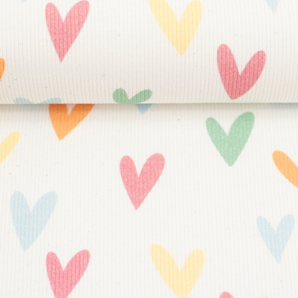 Rippjersey - Swafing - Hearts by Lausemia - Bunt