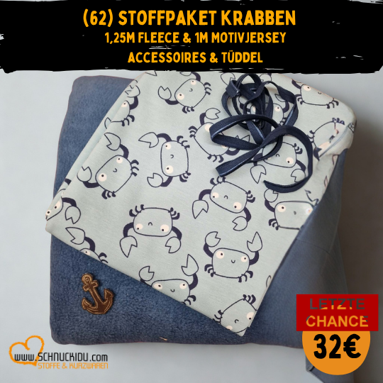 Stoffpaket - UNIKAT - Krabben