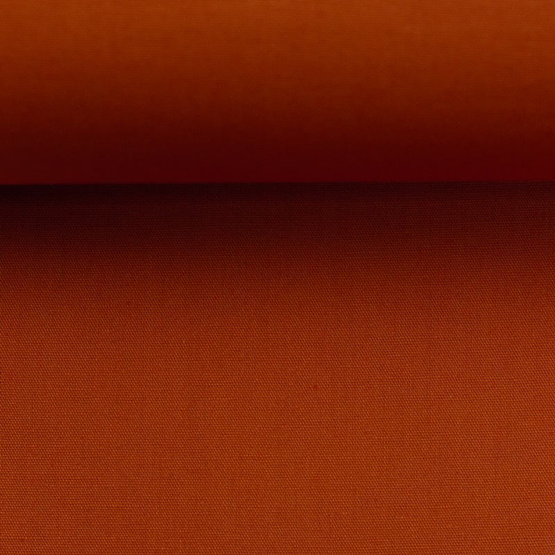 Baumwoll-Webware Heide in Terracotta – warmer, erdiger Rost-Ton