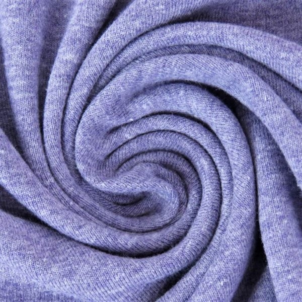 Baumwolljersey Melange - Jersey Stoff Uni meliert - Lila meliert Baumwolljersey Melange - Jersey Stoff Uni meliert - Lila meliert