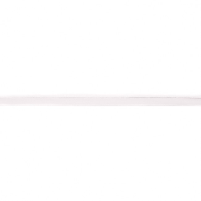Elastisches Paspelband in Weiß, 10mm Breite, hochwertige Meterware aus Polyamid-Mix für Lingerie, Sportmode und flexible Konturen.