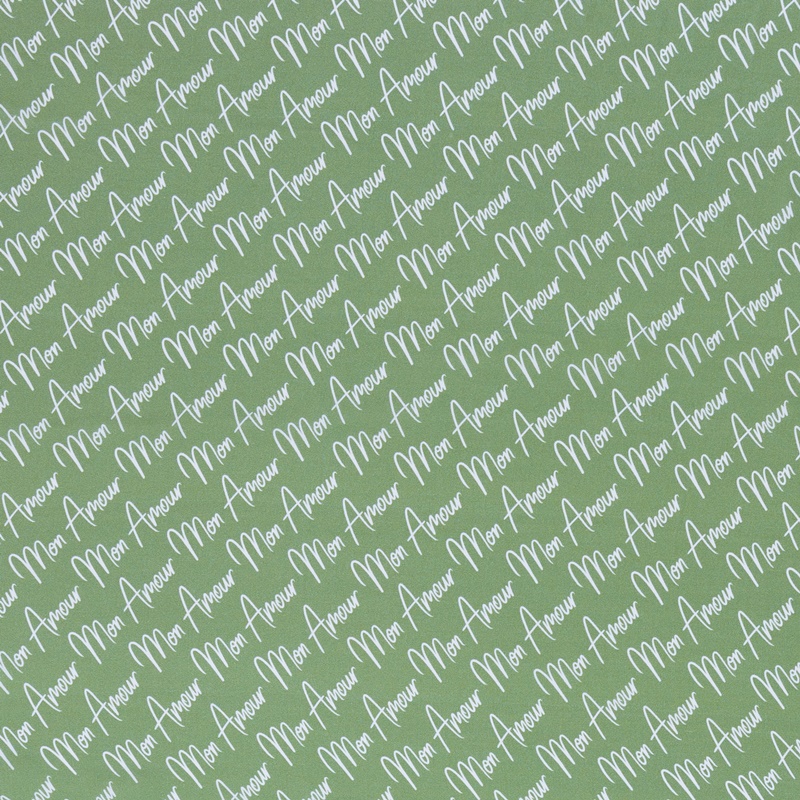 Viskose - Viskosewebware - Swafing - Chloé by lycklig design - Mon Amour auf Kiwi