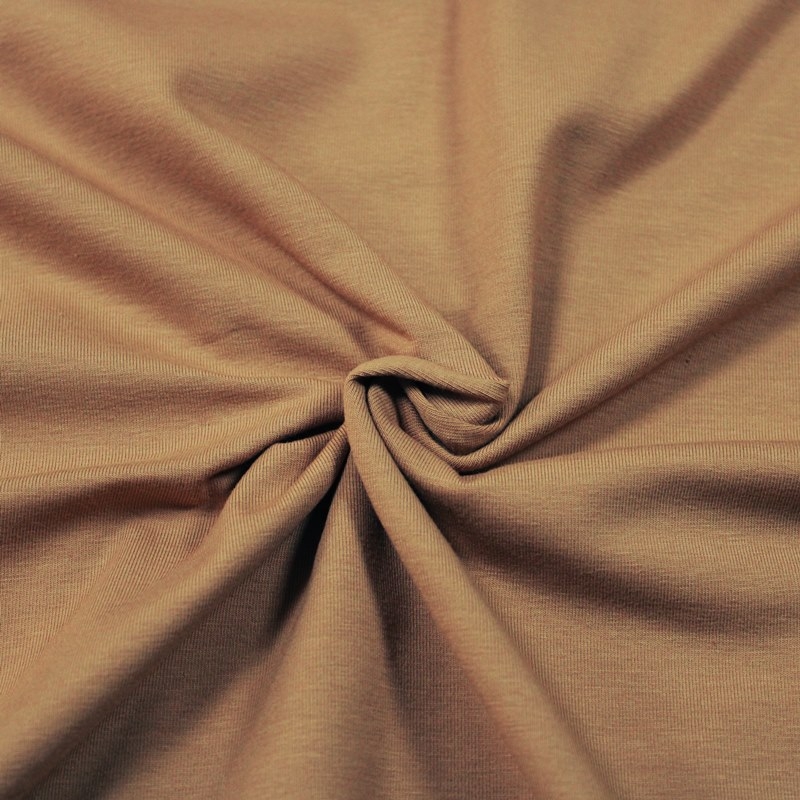 Baumwolljersey - Jersey Stoff Uni - Apricot